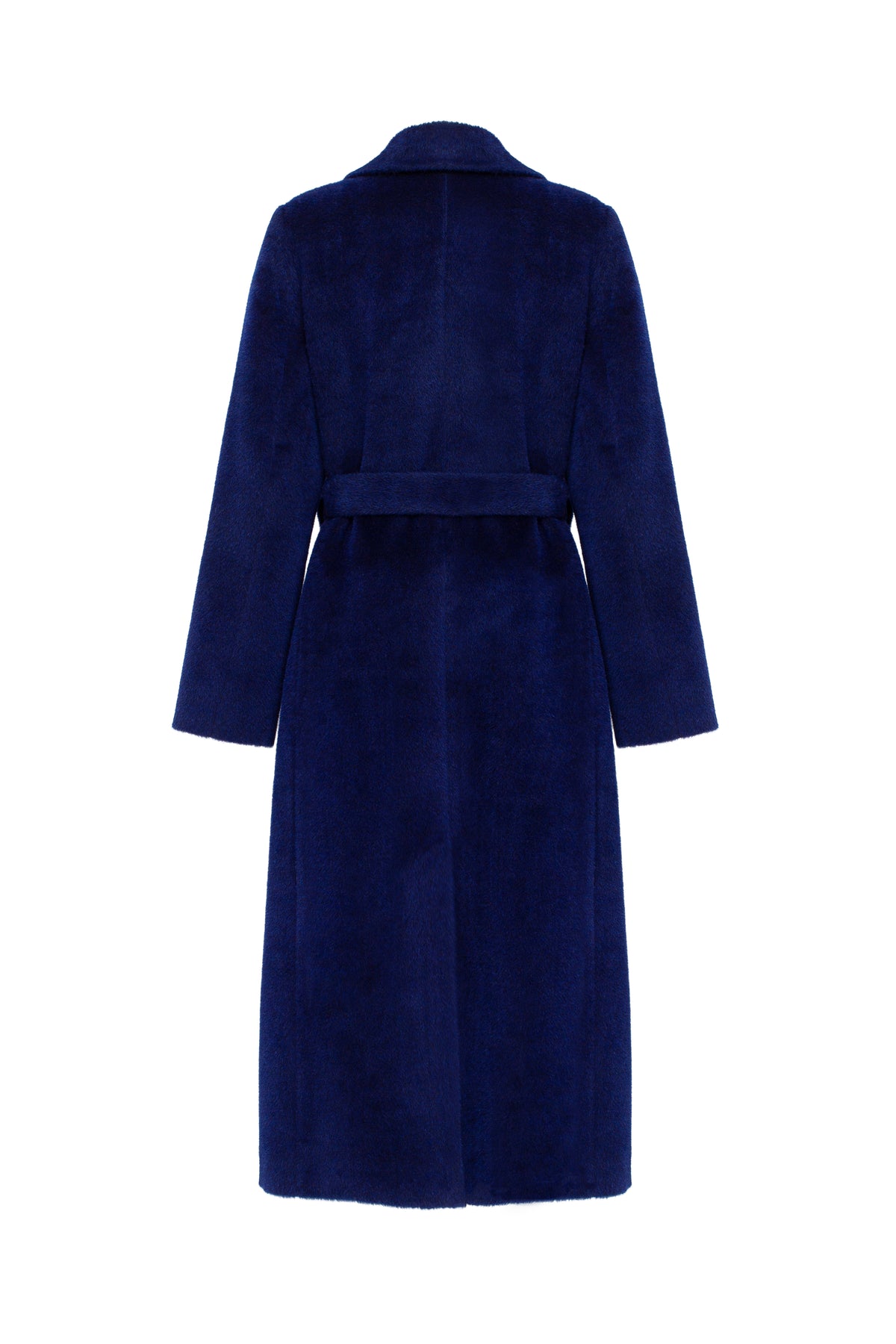 Navy blue coat on a white background