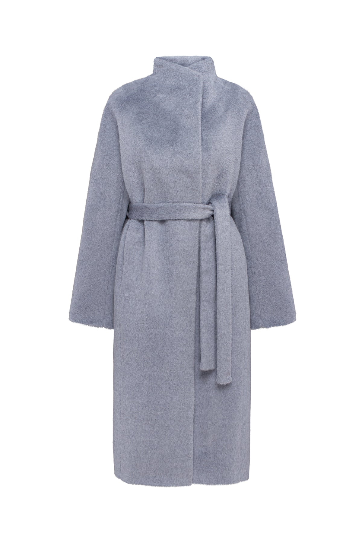 Gray bathrobe on a white background