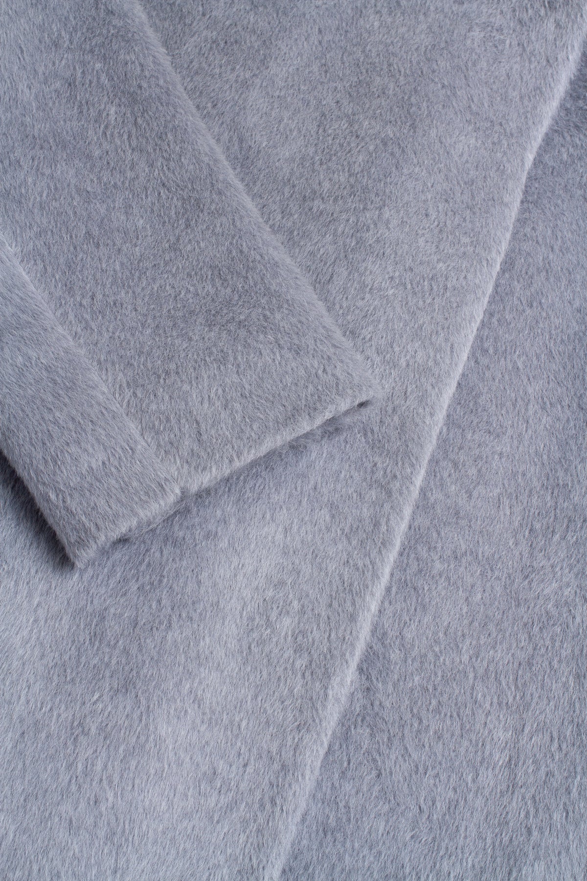 Close-up of gray fabric with a soft texture